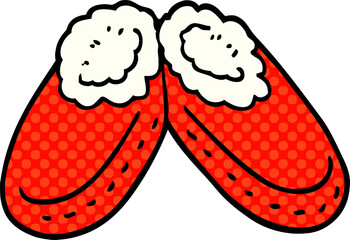cartoon doodle comfy slippers