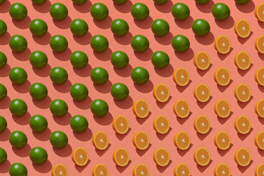absolutely seamless pattern with yellow lemons 