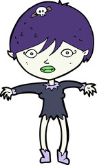 cartoon vampire girl