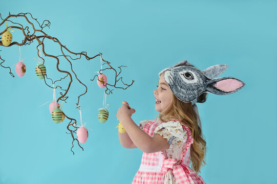 the child is preparing for Easter