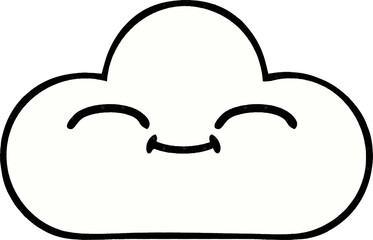 comic book style cartoon white cloud