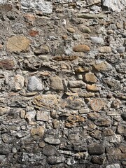 Closeup of old stone wall