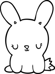 cute cartoon rabbit