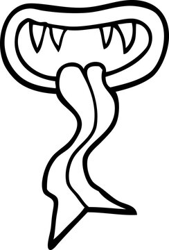 recommend clip art: line drawing cartoon halloween mouth