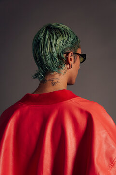 Non binary young person.