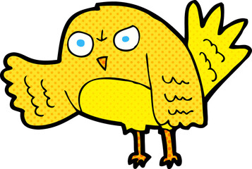 angry cartoon bird