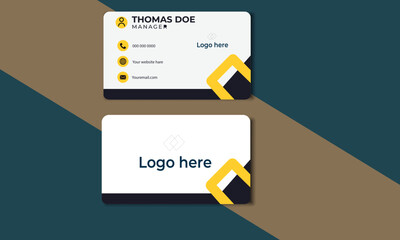 Creative and Clean Business Card Template.