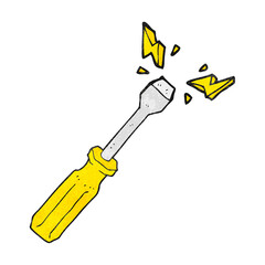 texture cartoon screwdriver