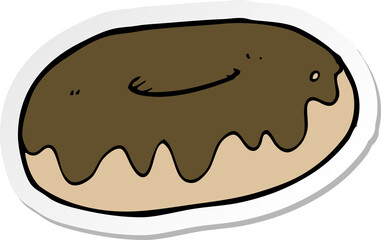 sticker of a cartoon donut
