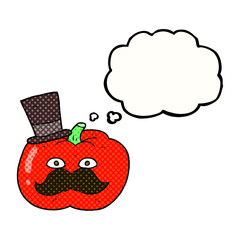 thought bubble cartoon posh tomato