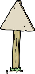 cartoon sign post