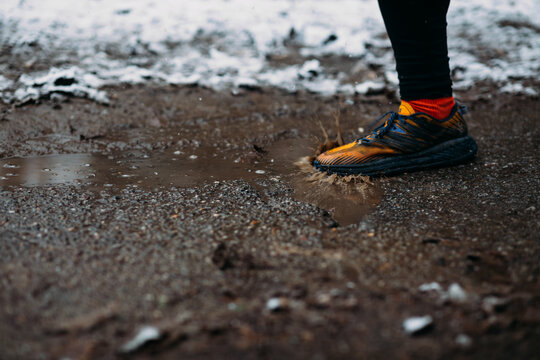 Man Running Outdoors