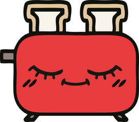 cute cartoon of a toaster