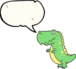 speech bubble cartoon dinosaur