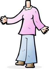 cartoon female body (add photos or mix and match cartoons)