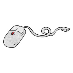 textured cartoon computer mouse