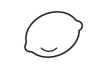 Line icon lemon