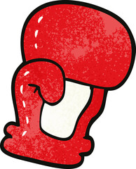 cartoon doodle boxing glove