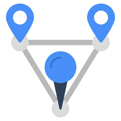 Premium design icon of road location Perfect design icon of route 