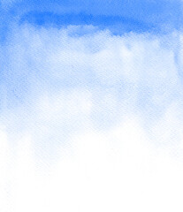 hand drawn abstract blue watercolor background