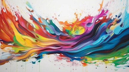 Fototapeta premium colorful abstract painting pattern new quality art colorful joyful stock image illustration design generative ai