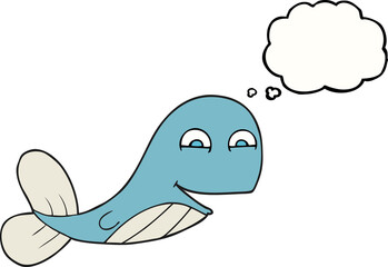 thought bubble cartoon whale