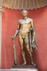 Hercules with club and skin of lion