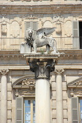 Obraz premium Winged Lion Statue symbol of Venice