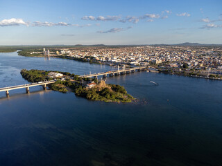Fototapeta na wymiar amazing coastal town on the banks of the São Francisco River