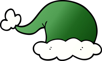 cartoon doodle elf hat