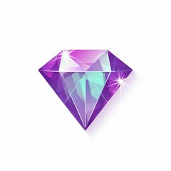 diamond on white background