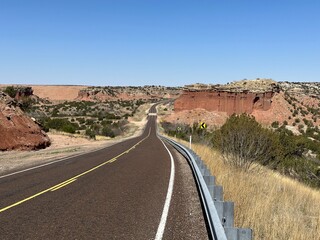 Road in the Texas panhandle