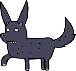 cartoon wild dog