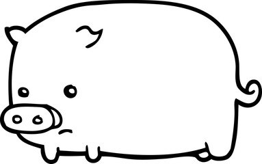 cute cartoon pig