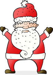 cartoon stressed out santa