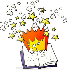 cartoon magic spellbook