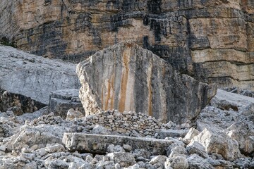 Beautiful view of the Dolomites Mountains UNESCO world heritage in South Tyrol, Italy