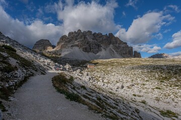 Fototapeta na wymiar Beautiful view of the Dolomites Mountains UNESCO world heritage in South Tyrol, Italy
