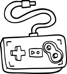 line drawing cartoon game controller © lineartestpilot