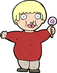 cartoon fat child