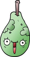 cartoon doodle fresh pear
