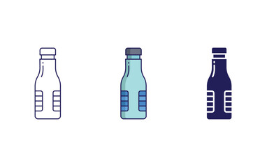  Bottle vector icon