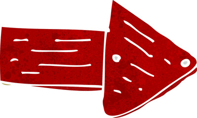 cartoon pointing arrow symbol