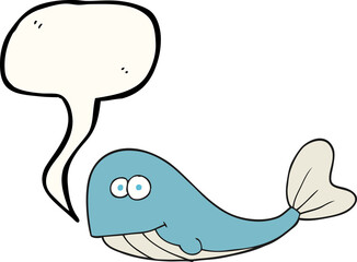 speech bubble cartoon whale