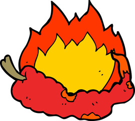 cartoon hot chili pepper