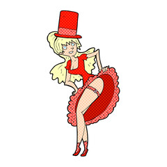 cartoon dancer woman