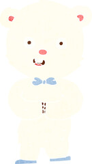 cartoon teddy polar bear