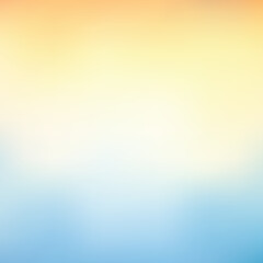 Summer Sunny Clear Sky Orange and Blue Abstract Defocused Color Gradient Background Vector Illustration