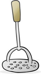 cartoon potato masher