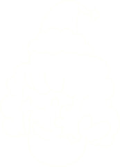 Christmas Mermaid Chalk Drawing